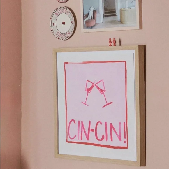 Anthropologie NWT Valentine Bistro Tile Dessert Plate with 24 Karat Gold - Picture 6 of 6